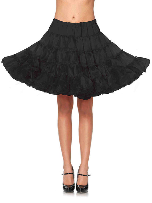 Knee Length Deluxe Crinoline Petticoat Costume Skirt