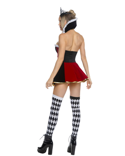 4pc Wonderland Queen Costume