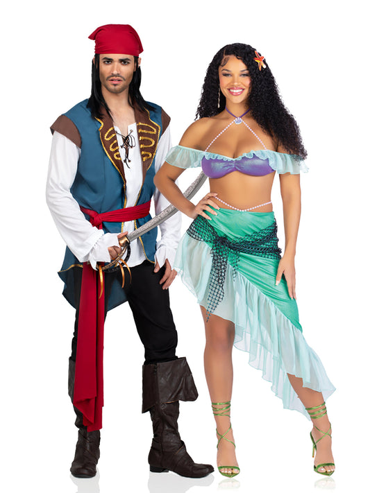 Men's 3 PC Scoundrel Pirate Costume