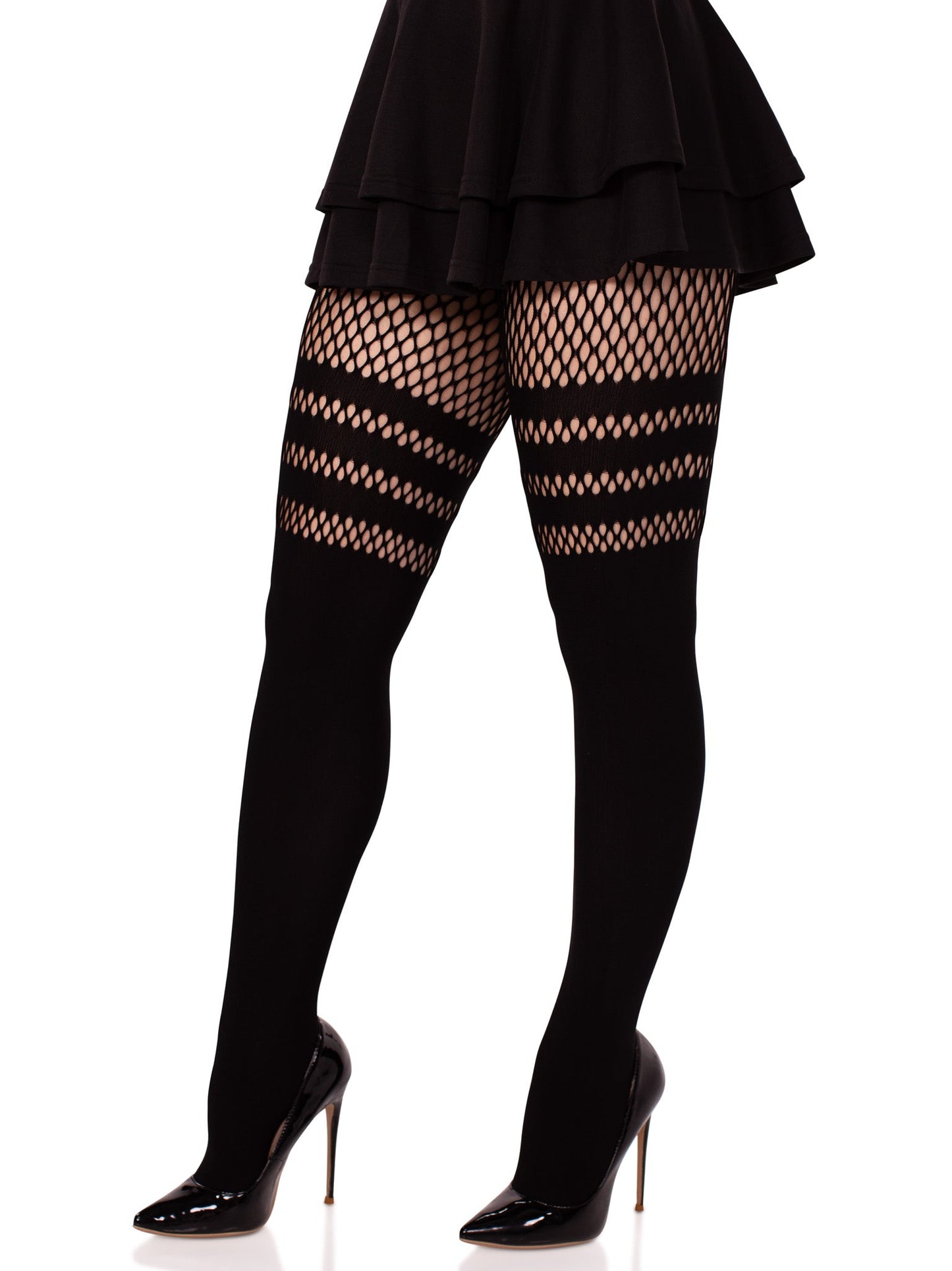 Ada Tights with Fishnet Accent