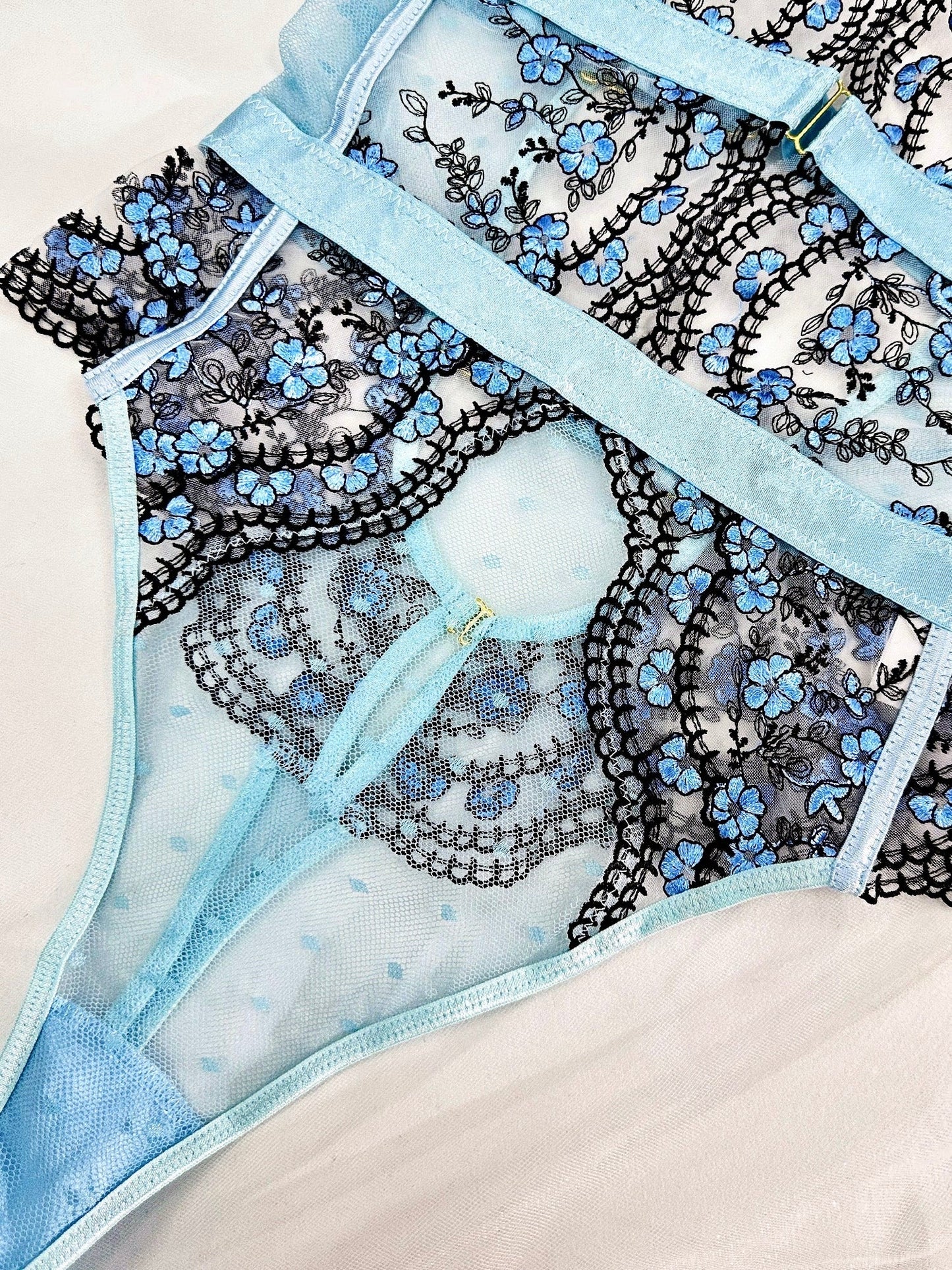 Tender Blossom Halter bodysuit