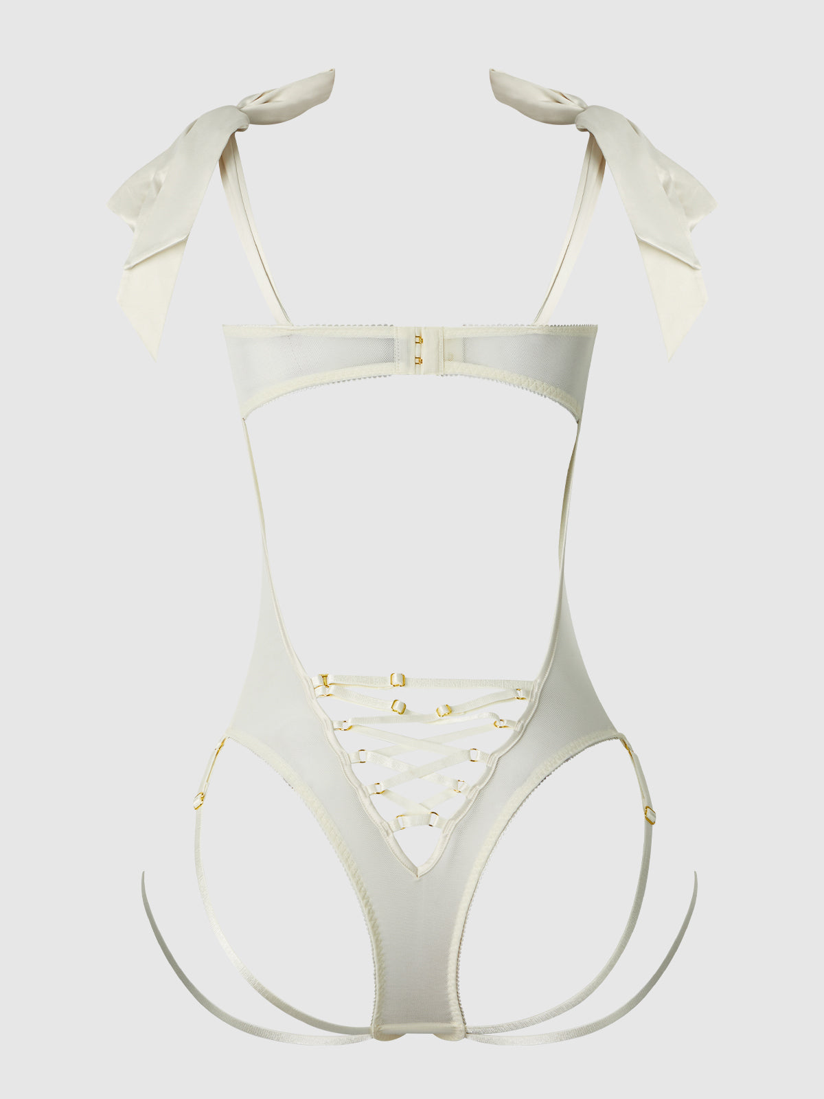 ROSALIE EMBROIDERED LACE TEDDY