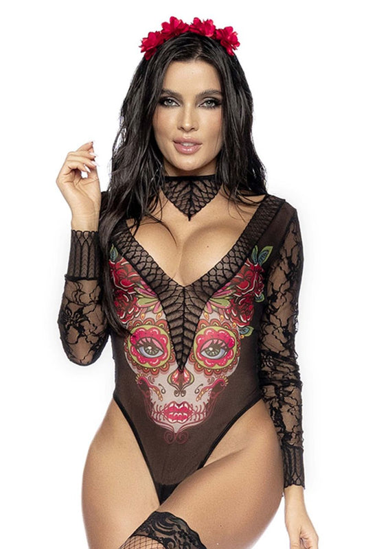 Mapale 60008 Costume Curvy Size Sexy Catrina Color Only Color.