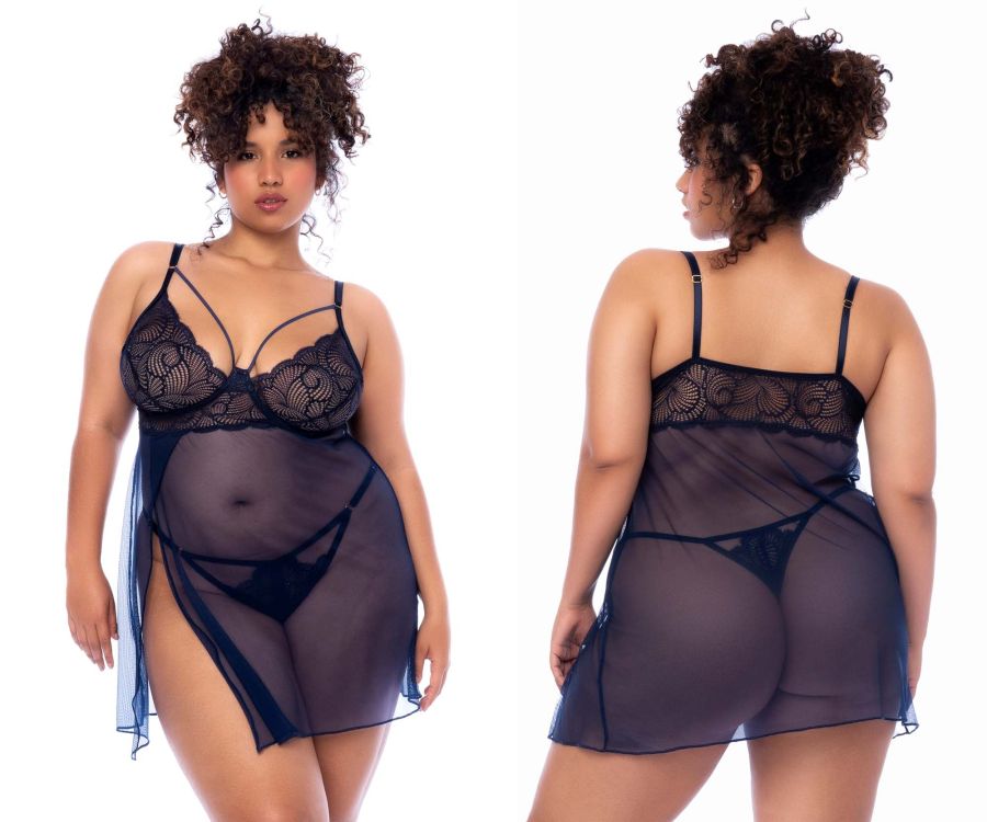 Mapale 7607X Curvy Size Babydoll Color Blushing Petal