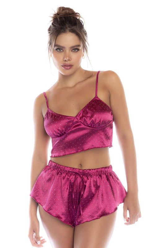 Mapale 7581 Two Piece Pajama Set Color Sparkling Fuchsia.