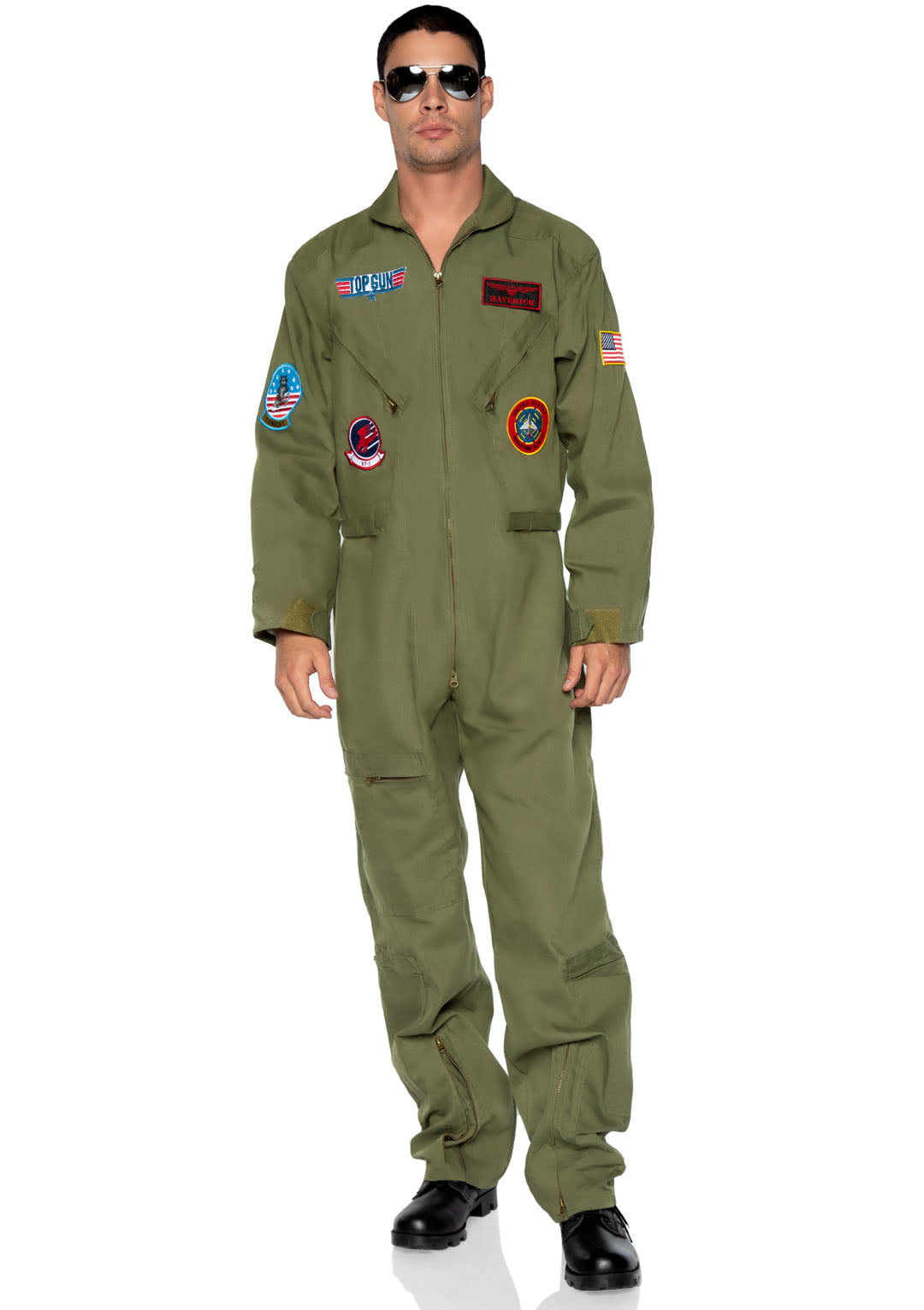 Men's Top Gun Costume Flight Suit