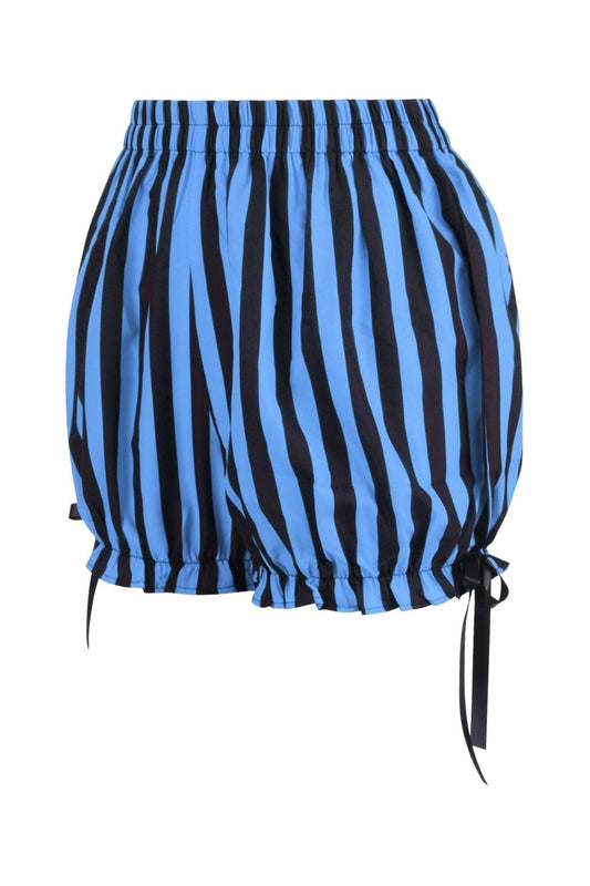 Black/Blue Striped Bloomers