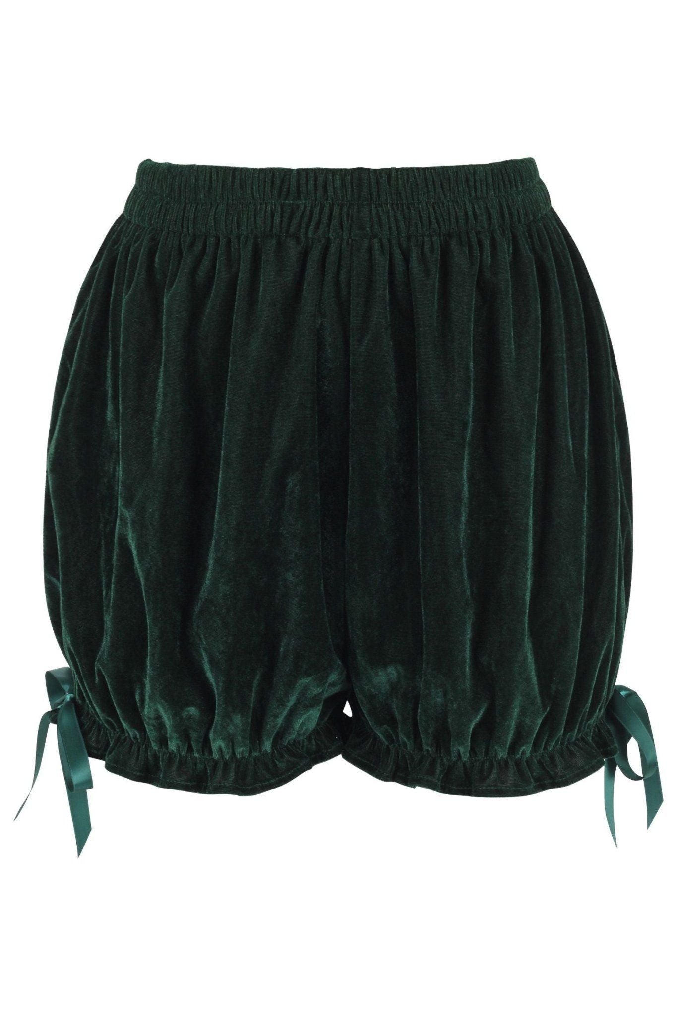 Dark Green Velvet Bloomers