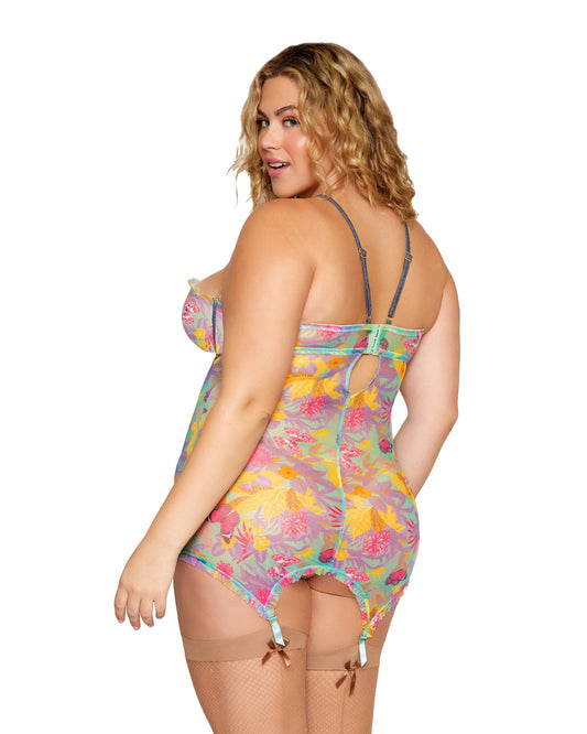 Dreamgirl Plus Garter Slip