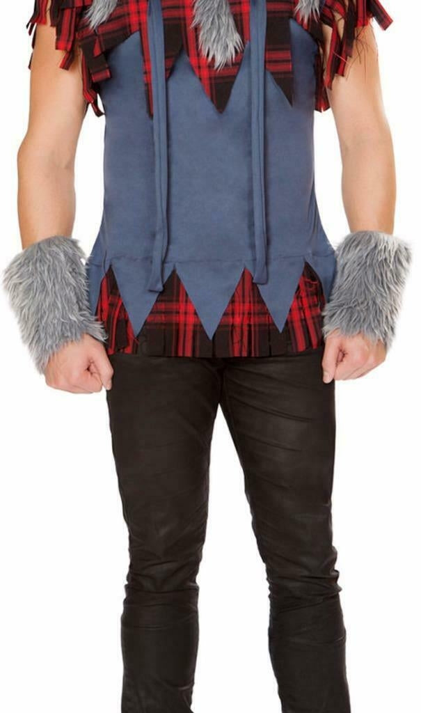 Roma Pair of Wolf Wrist Bands - Costume Accessory.