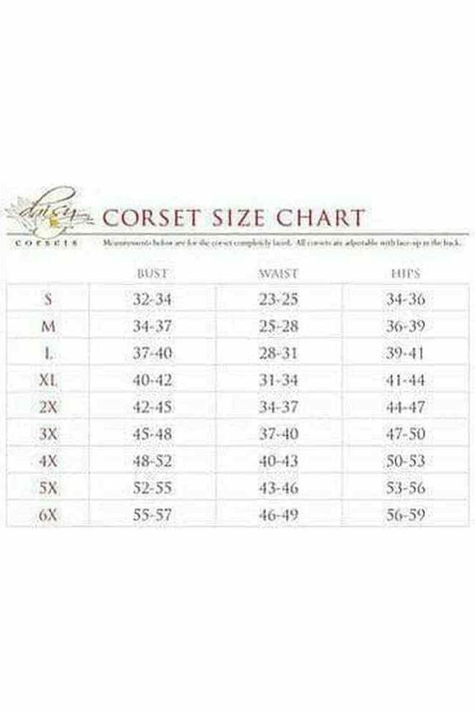 Lavish Black Cotton Overbust Corset