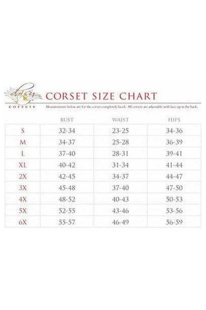 Lavish Black Wet Look Waist Cincher Corset