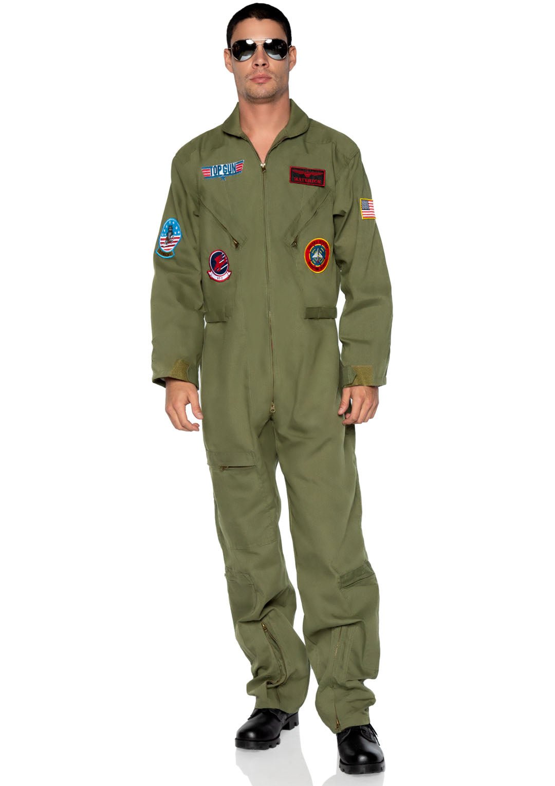 Men's Top Gun Costume Flight Suit - Unspoken Fashion