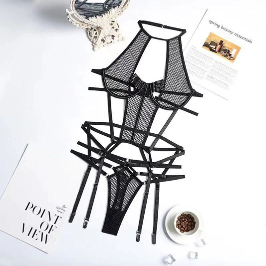 Midnight Temptress Mesh Bodysuit - Unspoken Fashion