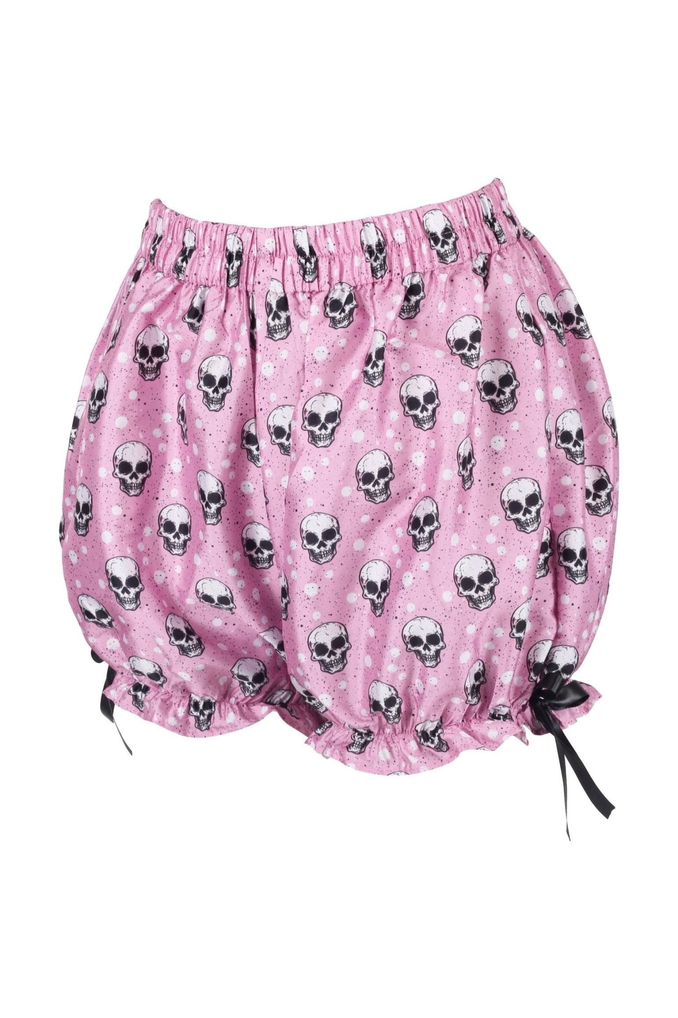 Pink Skulls Crepe Bloomers
