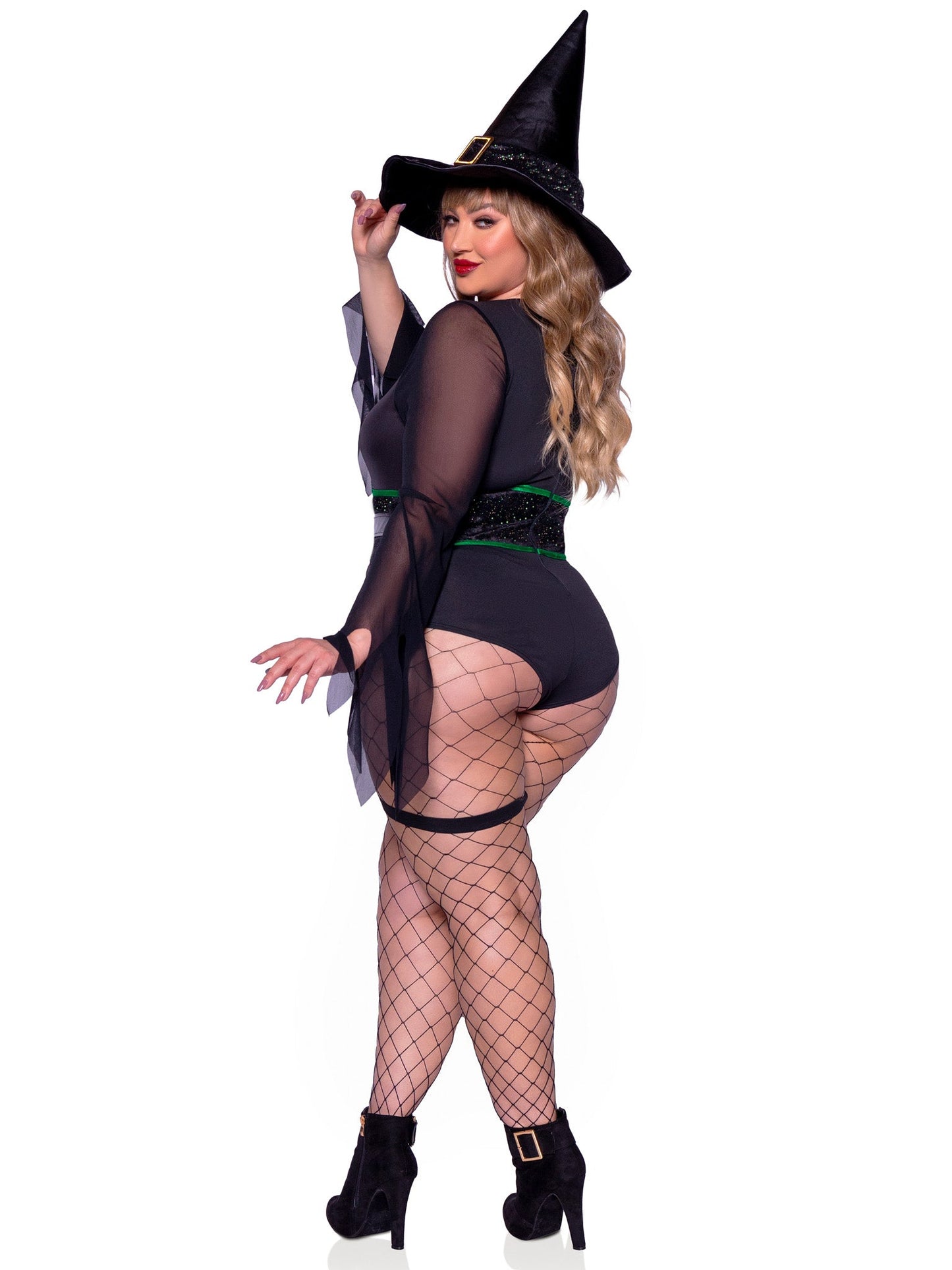 Plus Broomstick Babe Witch Costume - Unspoken Fashion