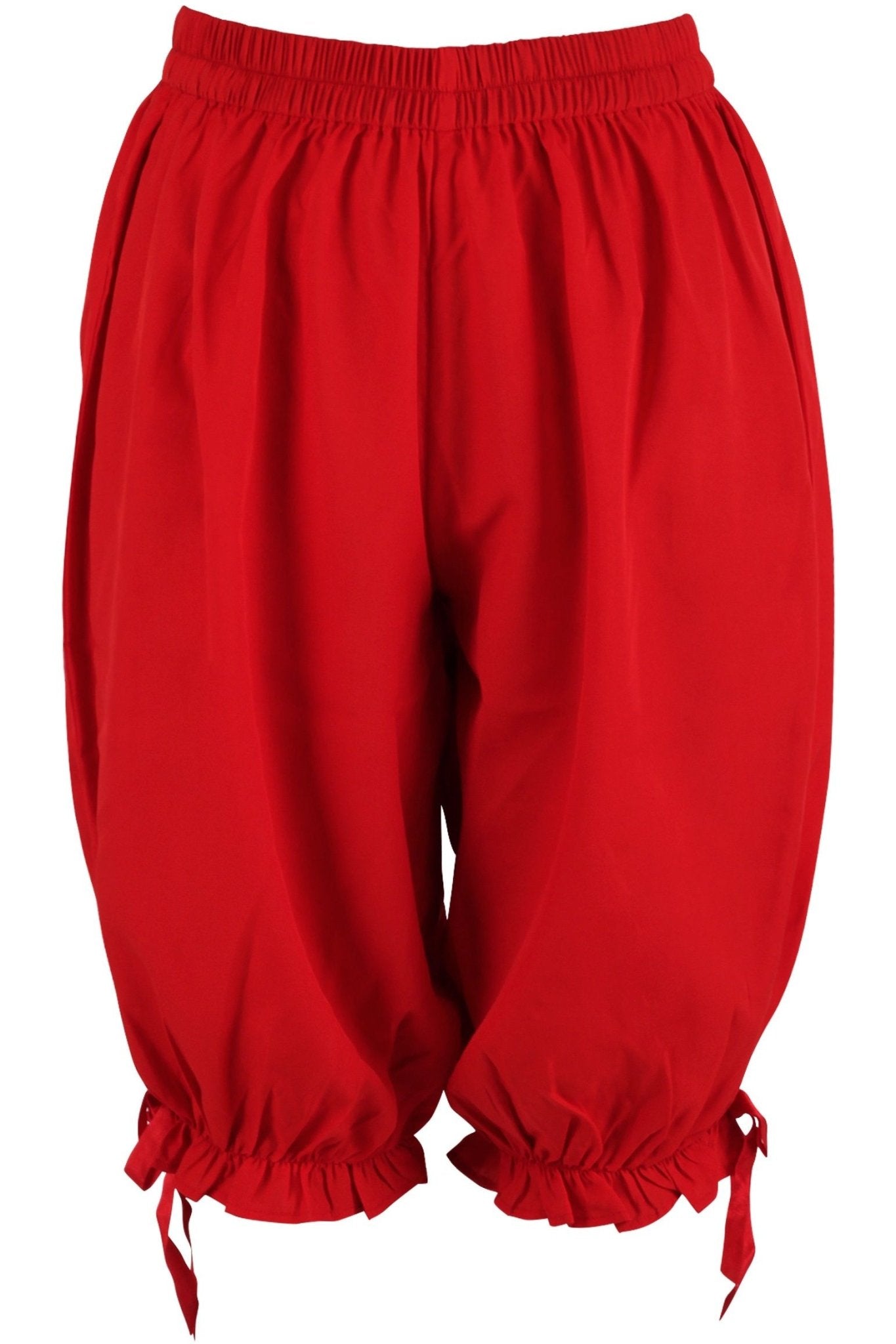 Red Crepe Long Bloomers