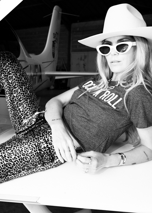 Cropped Rock n Roll T Shirt