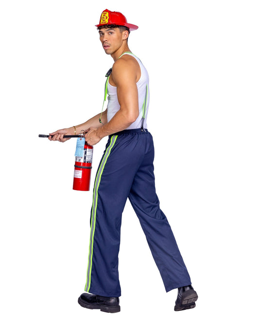 Roma 2pc Mens Fireman Hunk Costume.