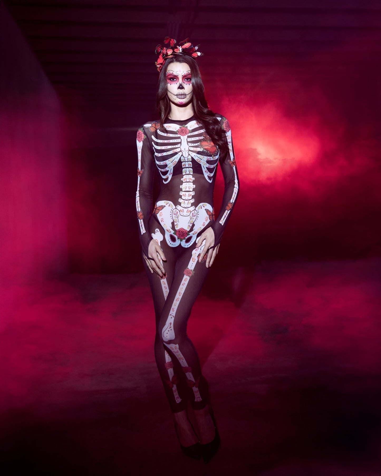Roma 2pc Sugar Skeleton Costume.