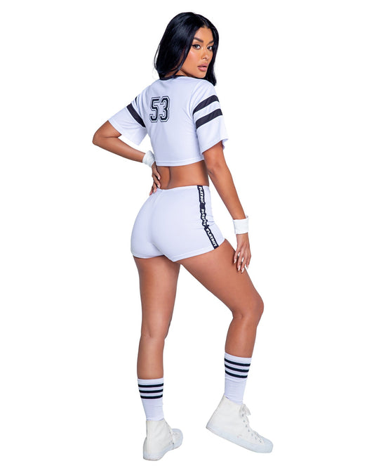 Roma 3PC Playboy Sporty Football Player Costume.