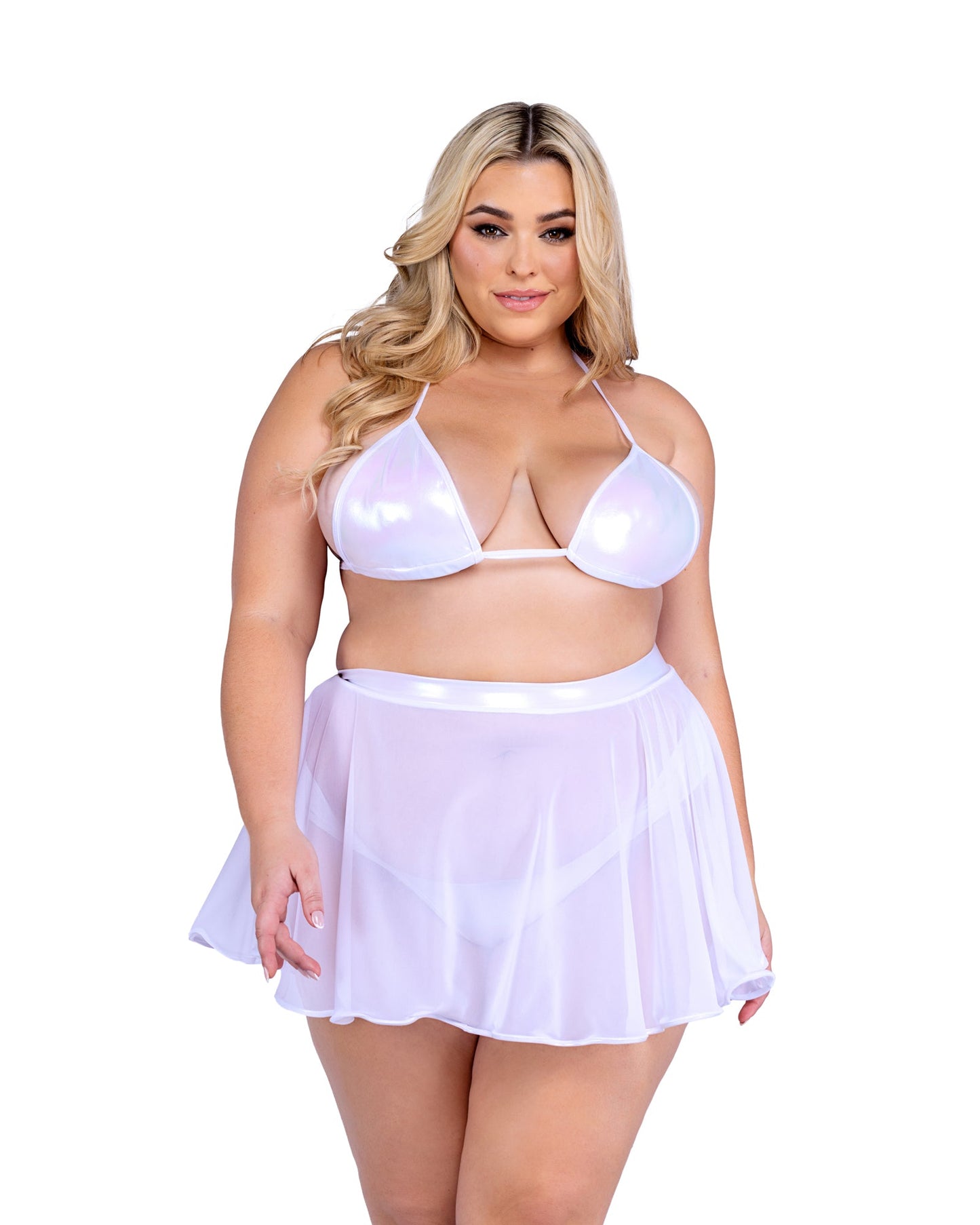 Roma Rave Festival Sheer Mesh Skirt.