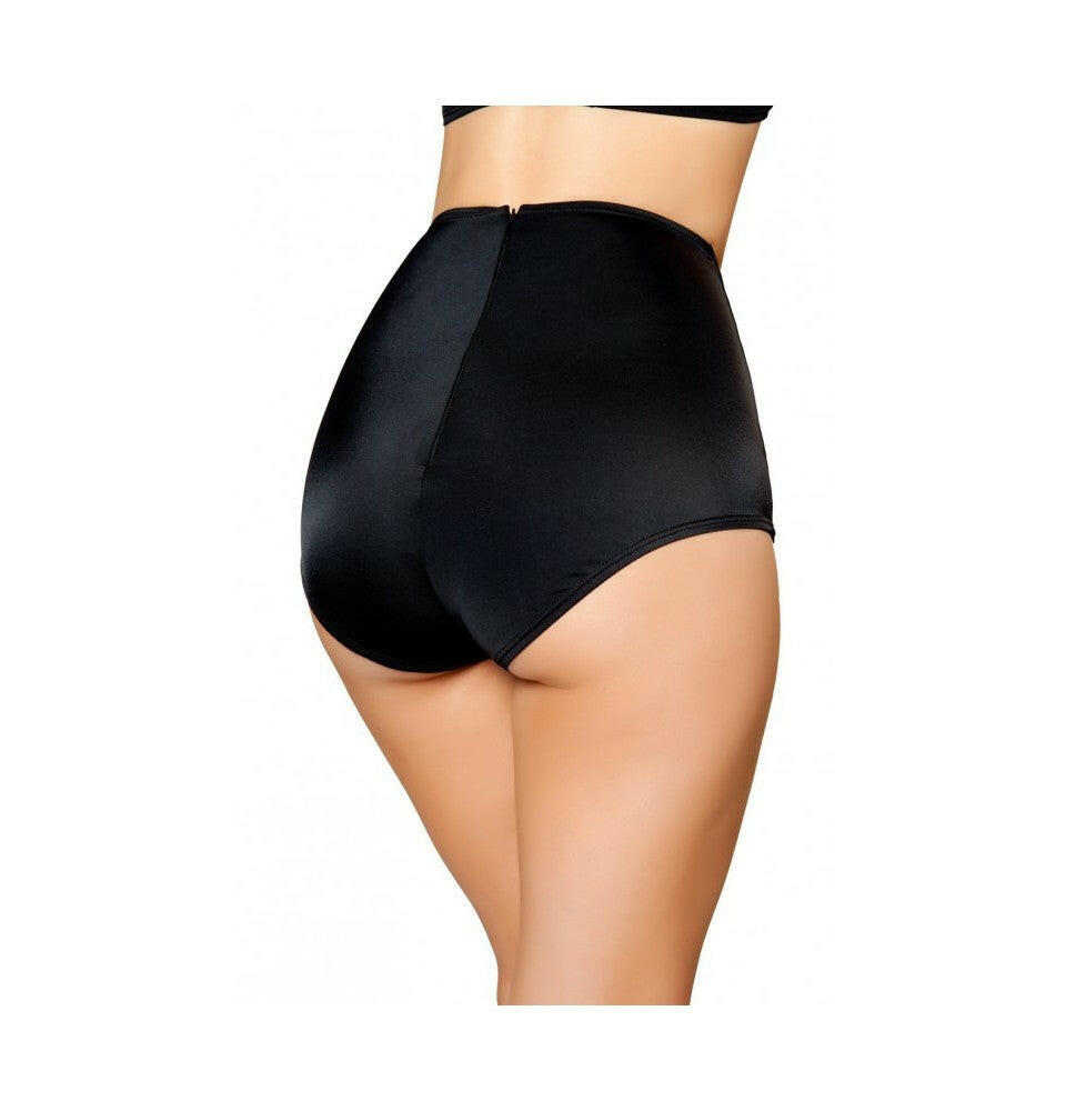 Roma Rave & Festival Wear - High-Waisted Black Shorts.