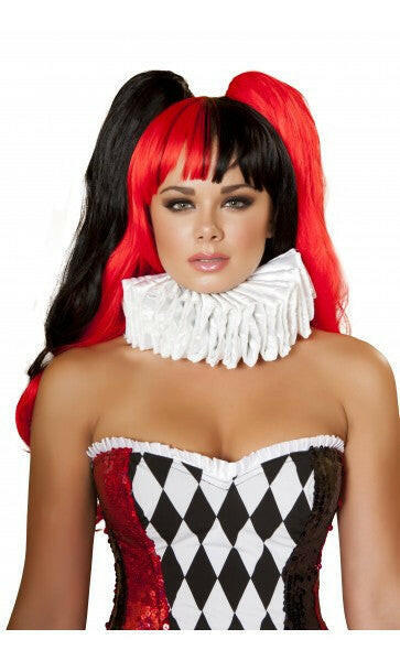 Roma Black Red Wig - Costume Accessory.