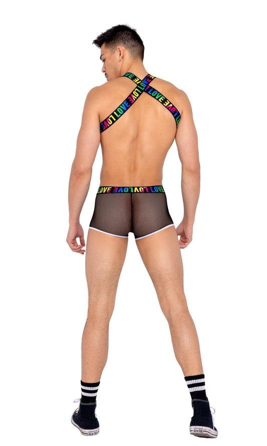 Roma Mens Pride Harness with Suspenders - Rave & Festival Wear.