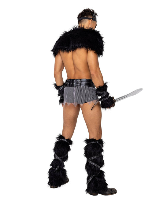 Roma 4PC Mens Viking Hunk Costume.