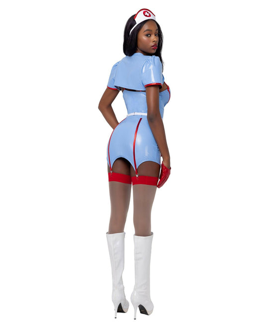 Roma 4PC Retro Nurse Party Cosplay Costume.