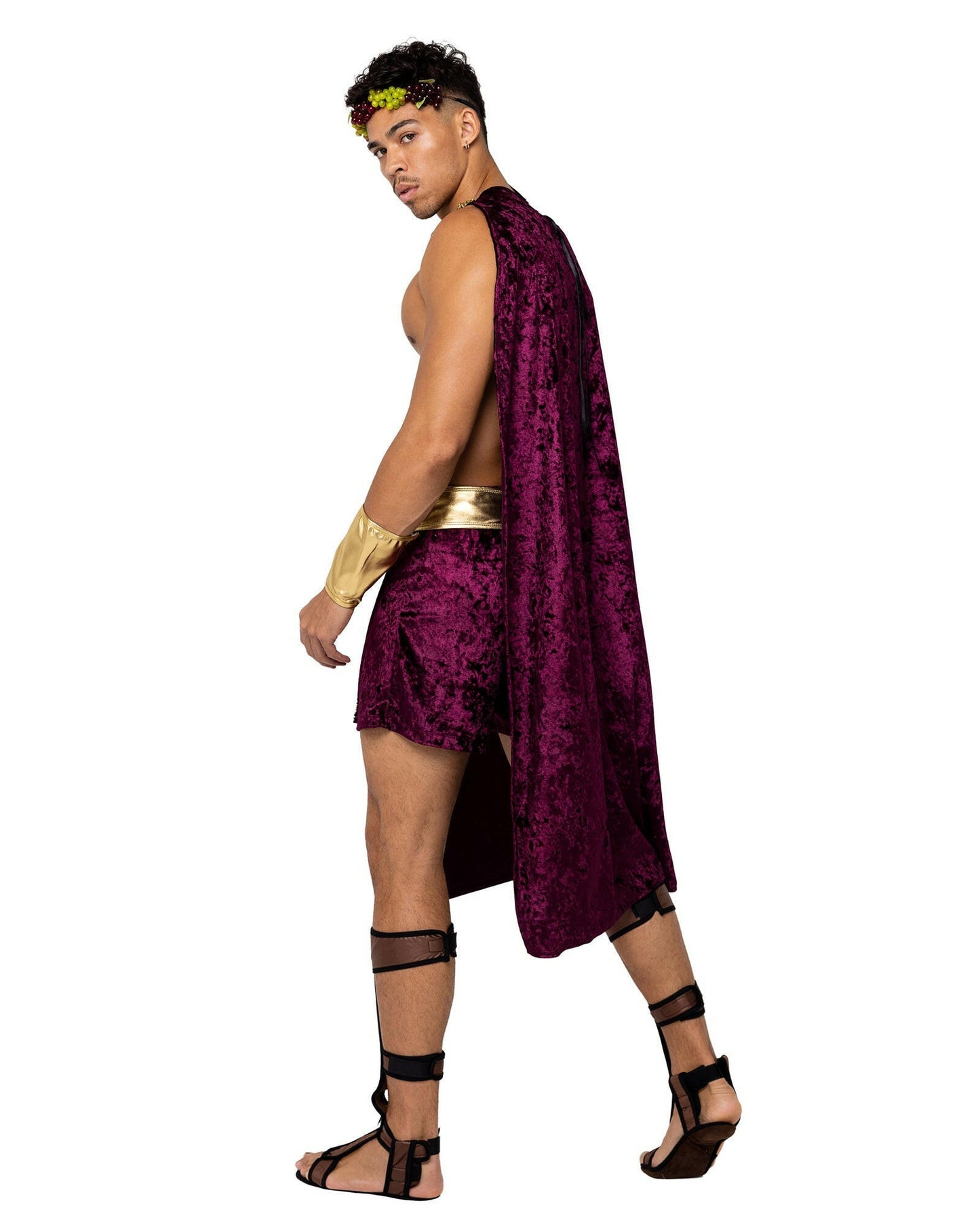 Roma 4PC Mens God Of Wine Costume.