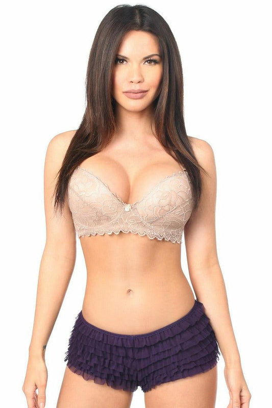 Plum Ruffle Panty w/Bow.