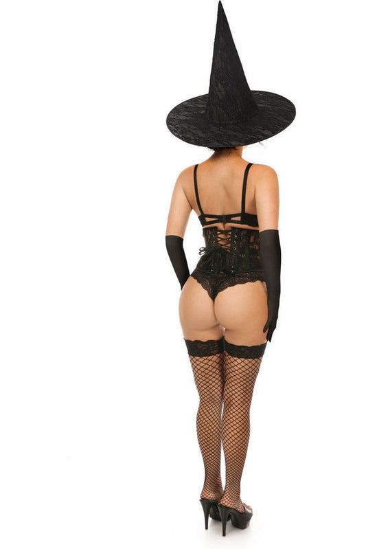 Lavish 3 PC Daring Witch Corset Costume.