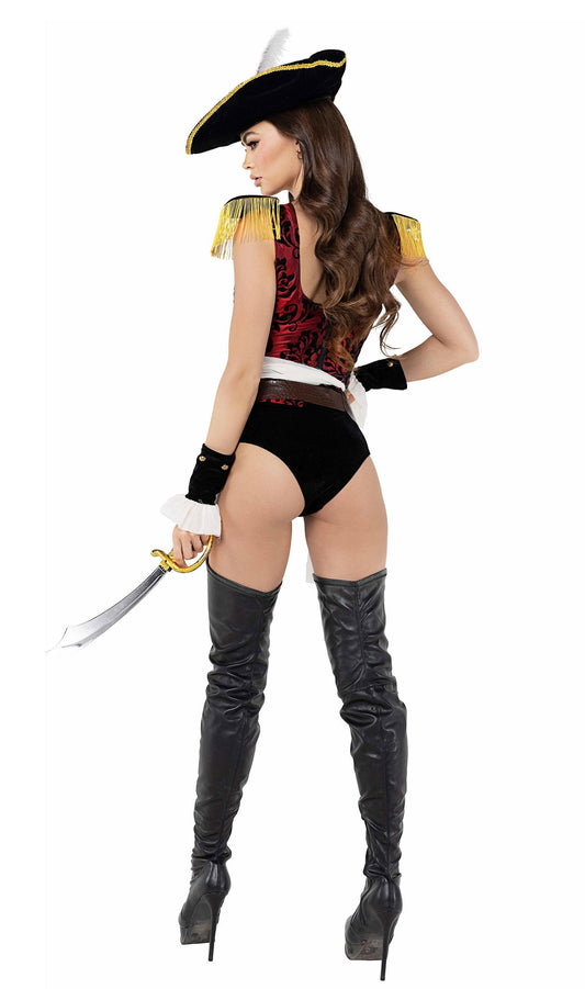 Roma 7pc Playboy High Sea Pirate Costume.