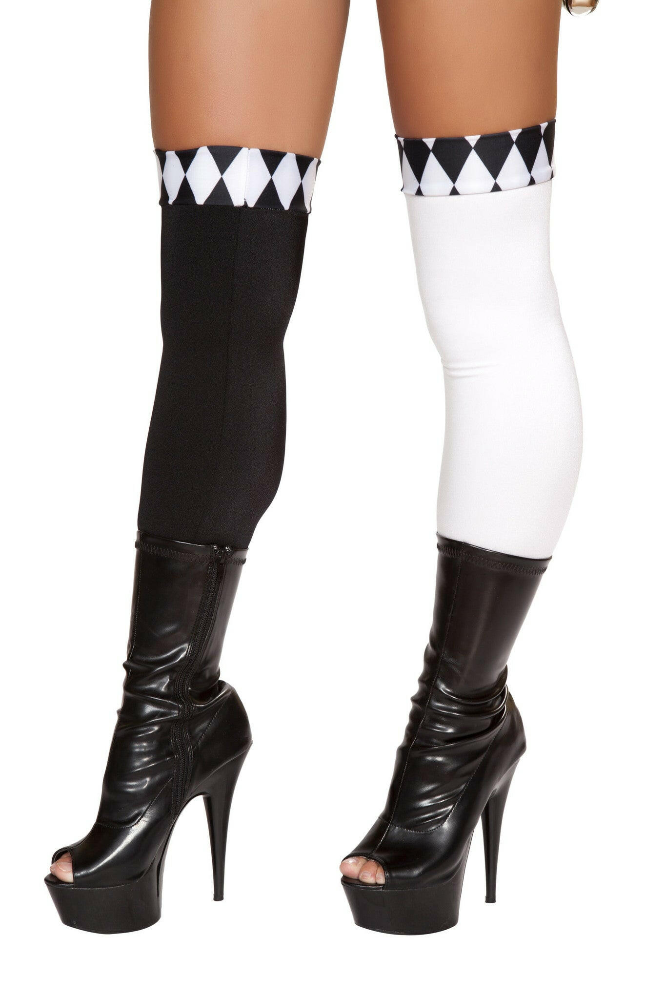 Roma Wicked Jester Stockings - Costume Accessory.