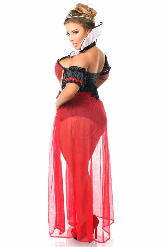 Top Drawer 6 PC Sexy Fairytale Red Queen Costume.