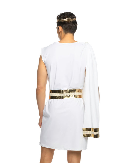 2pc Gilded Greek God Mens Costume - Unspoken Fashion