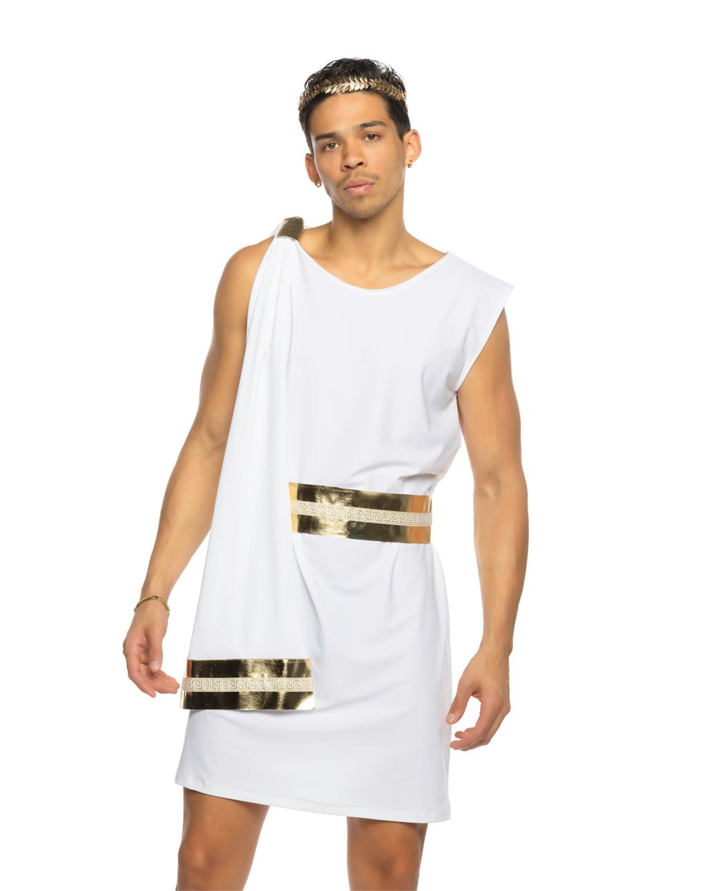 2pc Gilded Greek God Mens Costume - Unspoken Fashion