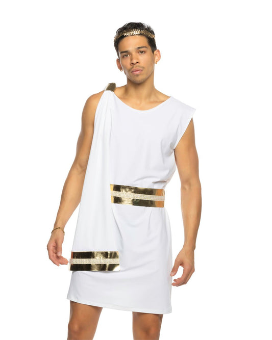 2pc Gilded Greek God Mens Costume - Unspoken Fashion