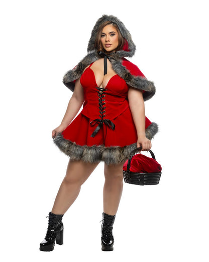 3pc Enchanted Forest Red Costume - Unspoken Fashion