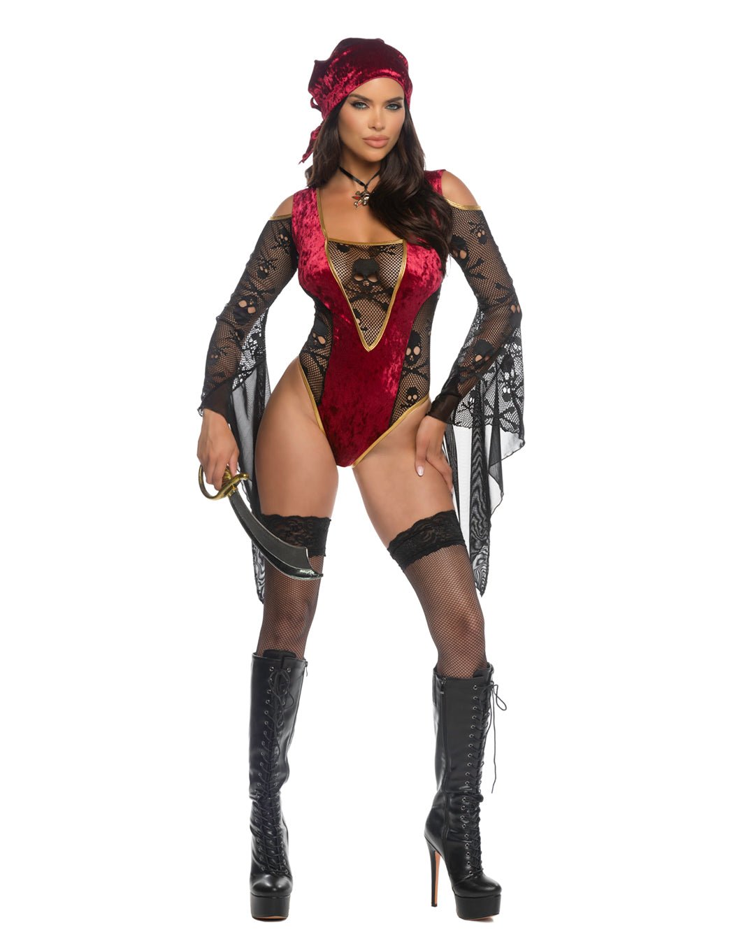 3pc Treasure Chest Tease Costume - Unspoken Fashion