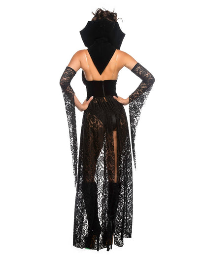 4pc Dark Romance Vampiress Costume - Unspoken Fashion