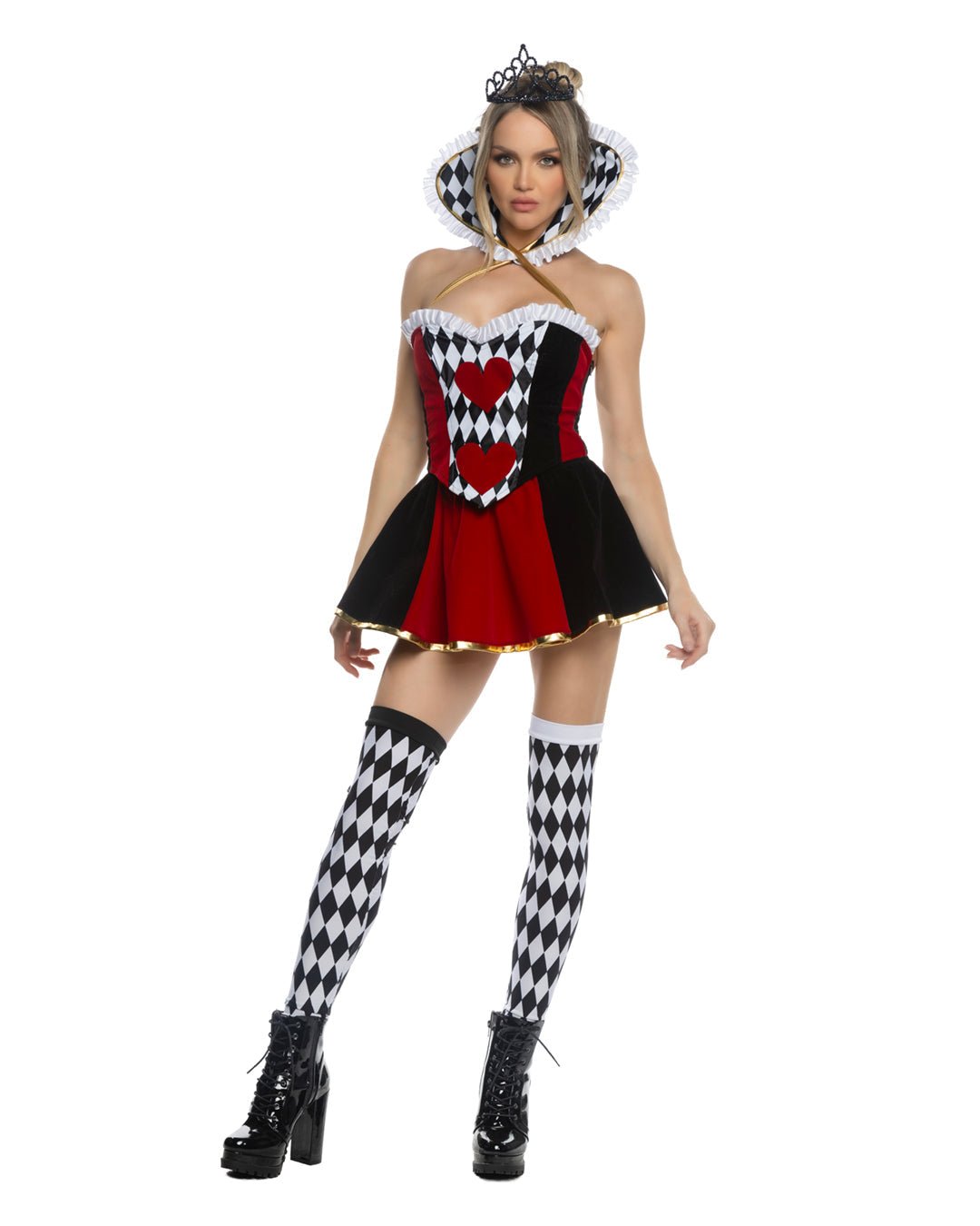 4pc Wonderland Queen Costume - Unspoken Fashion