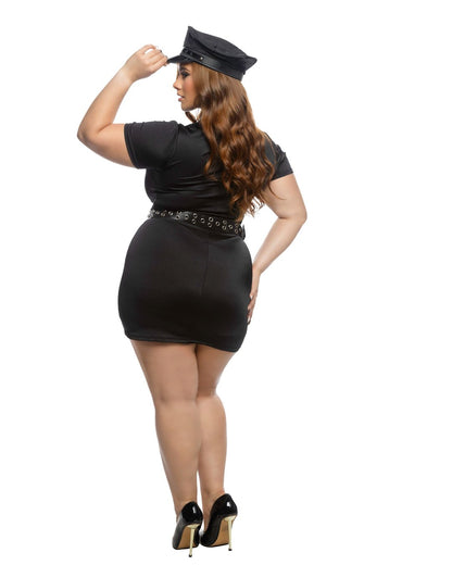 5pc Flirty Officer Costume - Unspoken Fashion