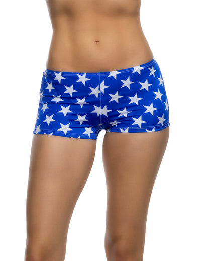 1pc Low Rise Star-Spangled Shorts