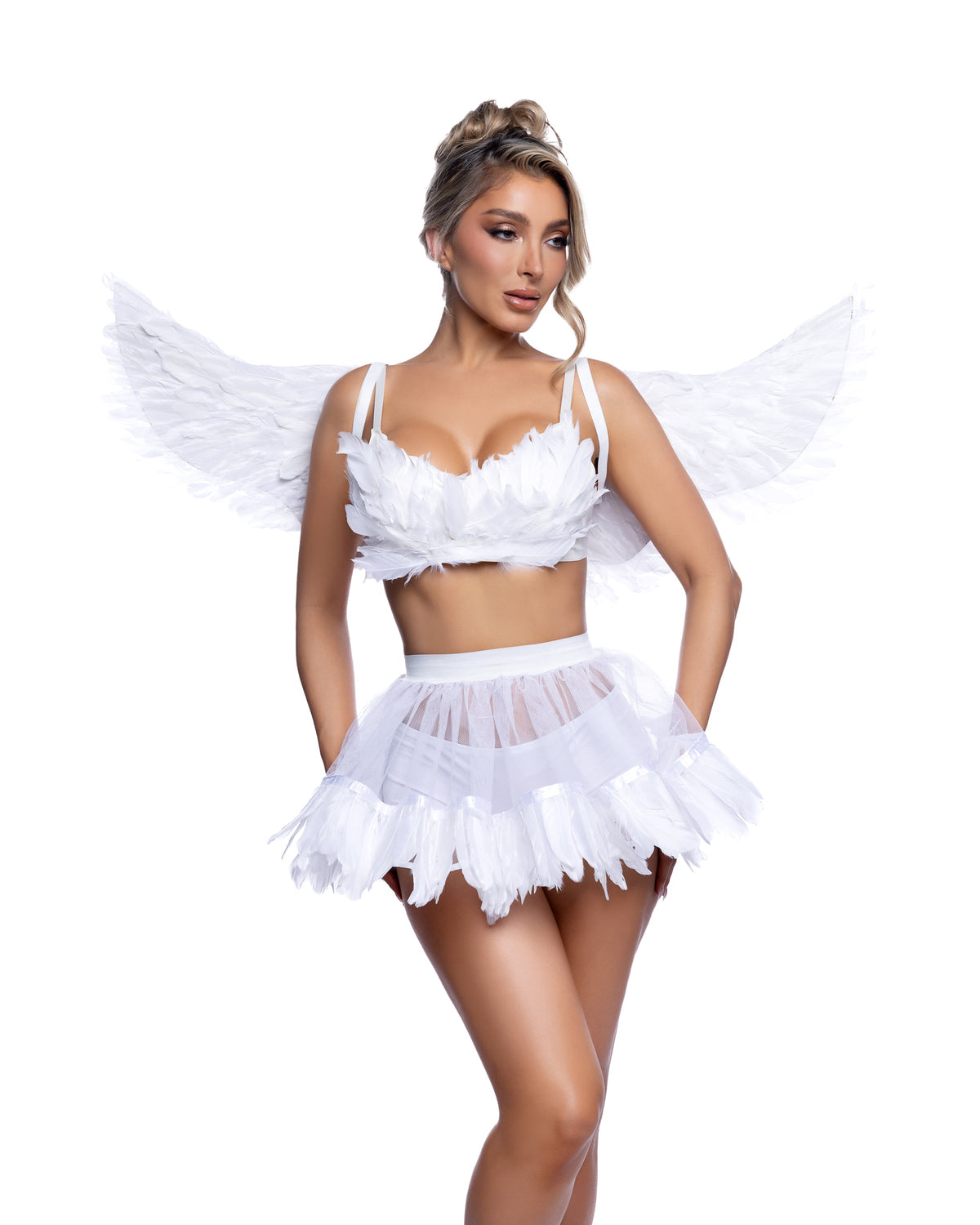 Heavenly Angel 4-Piece White Costume Set