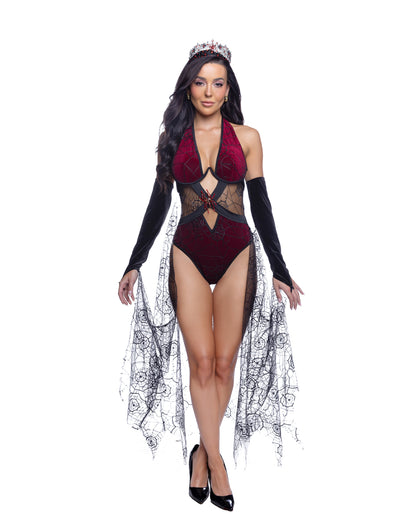 Webbed Mistress 4-Piece Gothic Costume Set