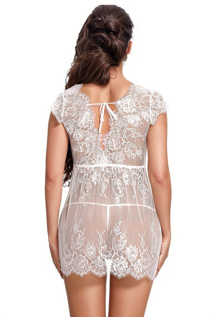 Lacy Cap Sleeve Babydoll.