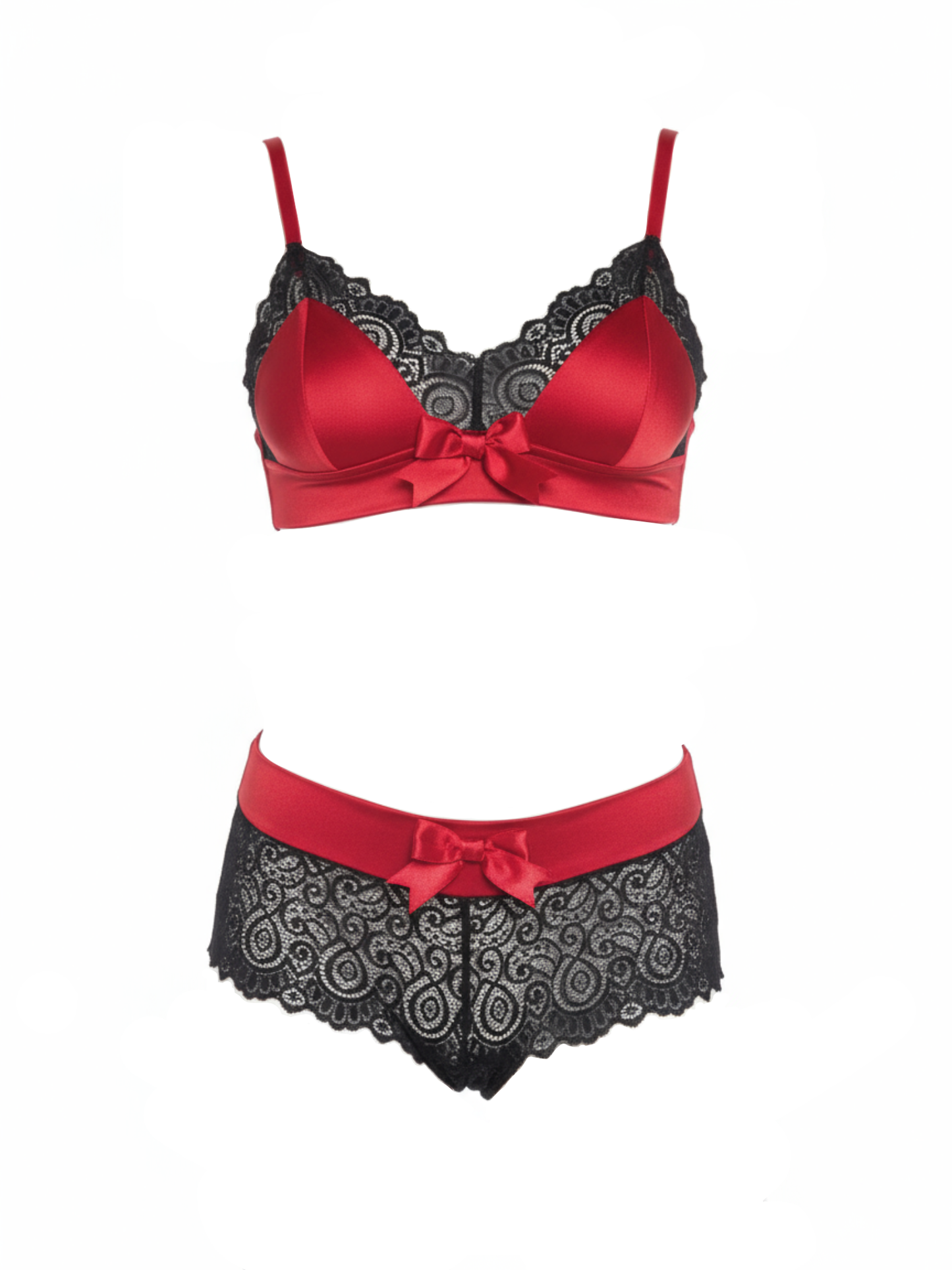 Red Light Bra Set